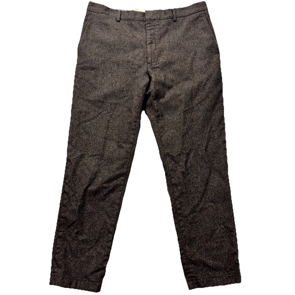 Polo Ralph Lauren‎ Dress Pant Mens 36x30 100% Merino Wool Gray Made in Italy